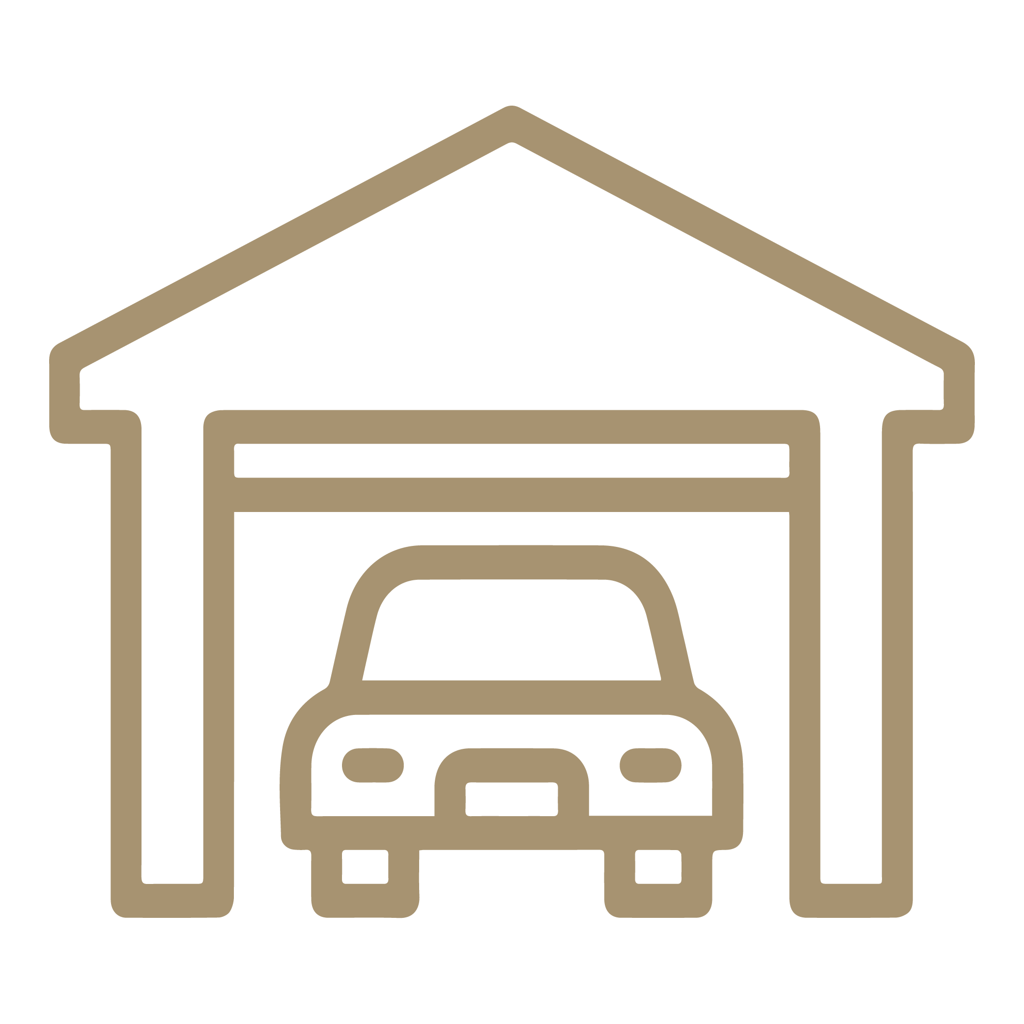 Private garage icon